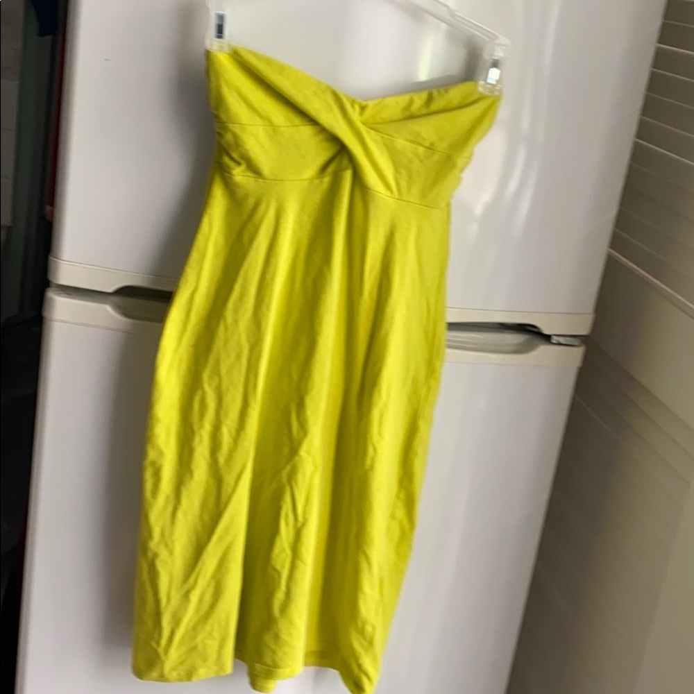 Victoria’s Secret bra top dress, neon yellow